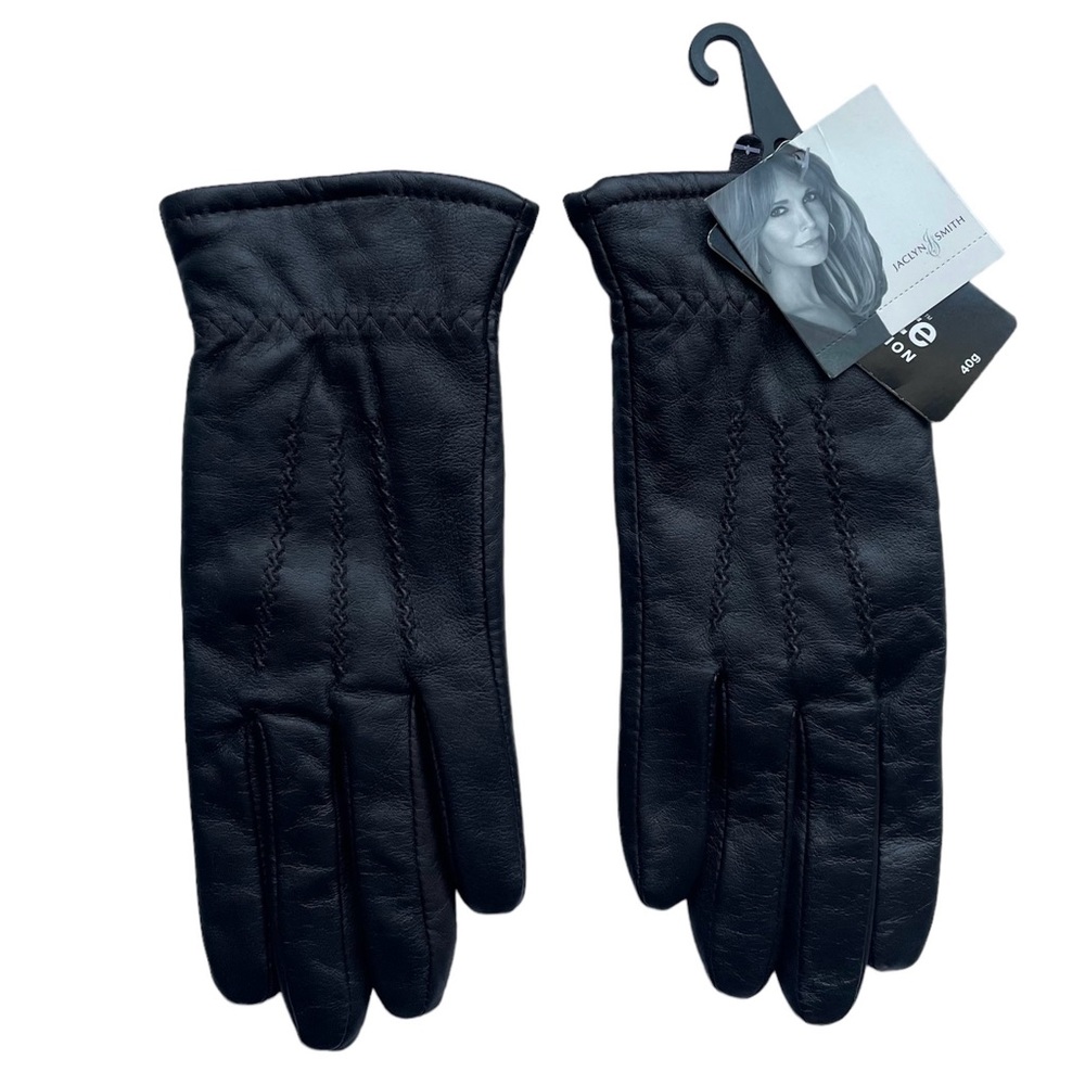 NEW Women’s Leather Gloves Jaclyn Smith Large Coffee Brown 3M Thinsulate